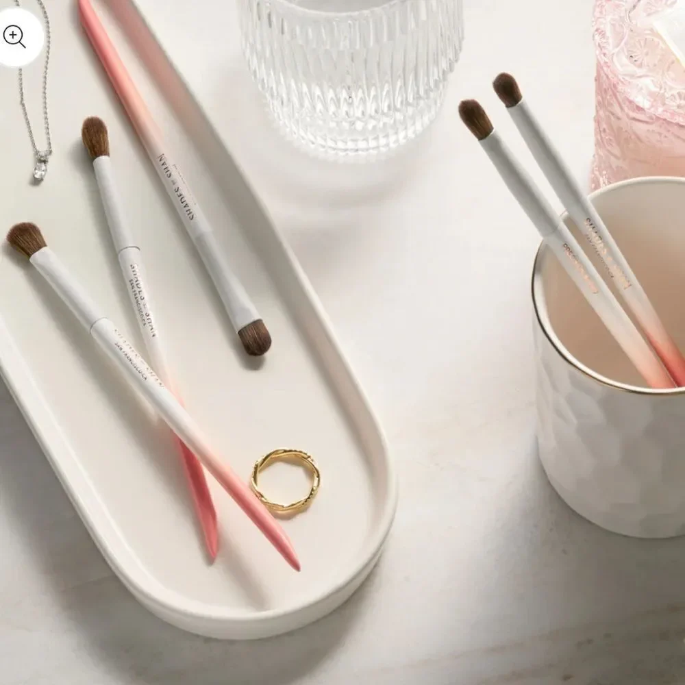 NWT Shades By Shan Blush Wedding 5 Piece Makeup Brush Set